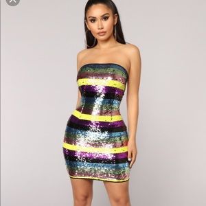 Fashionova “Nikolia Sequin Dress”
